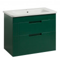 Тумба Бостон Т-8 з умивальником Флоренс 105 зелена підвісна (03021)
