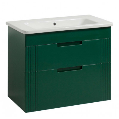 Тумба Бостон Т-8 з умивальником Флоренс 105 зелена підвісна (03021)