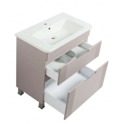 Тумба Бостон Т-8 з умивальником Флоренс 80 пудра (03014) Тумба Бостон Т-8 з умивальником Флоренс 80 пудра (03014)