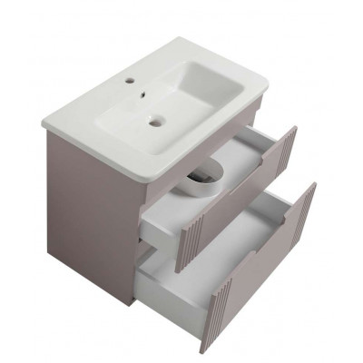 Тумба Бостон Т-8 з умивальником Флоренс 105 пудра підвісна (03025)