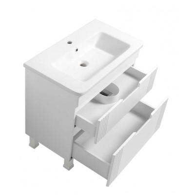 Тумба Бостон Т-8 з умивальником Флоренс 80 біла (03016) Тумба Бостон Т-8 з умивальником Флоренс 80 біла (03016)