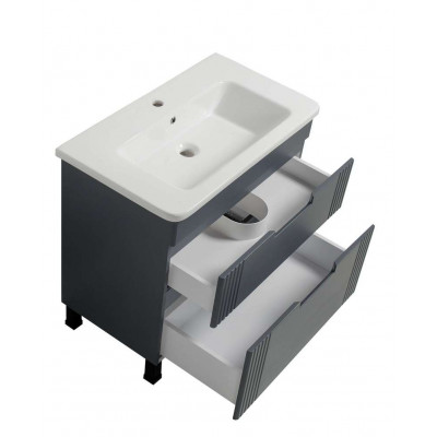 Тумба Бостон Т-8 з умивальником Флоренс 105 графіт (03028)