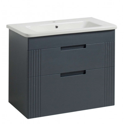 Тумба Бостон Т-8 з умивальником Флоренс 60 графіт підвісна (03009)