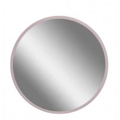 LED дзеркало Бостон 80 пудра з підігрівом та сенсорним вимикачем (03039)