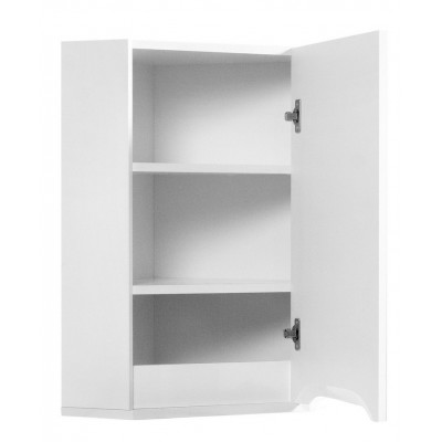 Шафа навісна дзеркальна кутова Мальта права (08121)