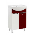 Тумба Мальта Т-1 з умивальником Церсанія 60 бордова (08019) Тумба Мальта Т-1 з умивальником Церсанія 60 бордова (08019)
