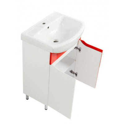 Тумба Мальта Т-1 з умивальником Церсанія 60 червона (08023) Тумба Мальта Т-1 з умивальником Церсанія 60 червона (08023)