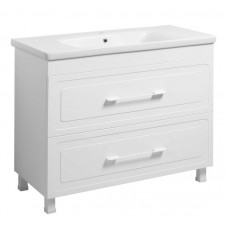 Тумба Атлас Т-8 з умивальником Еліз 100 з дотягом біла (07003)