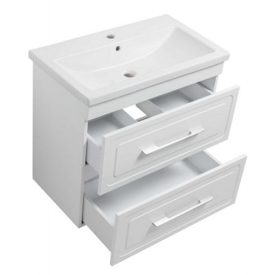 Тумба Атлас Т-8 з умивальником Комо 80 з дотягом підвісна біла (07018) Тумба Атлас Т-8 з умивальником Комо 80 з дотягом підвісна біла (07018)