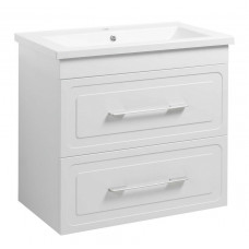 Тумба Атлас Т-8 з умивальником Космополіт 100 з дотягом підвісна біла (07025)