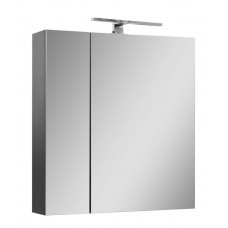 Шафа навісна дзеркальна ЗШ Атлас 55 сіра (07029)