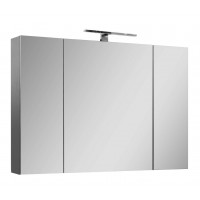 Шафа навісна дзеркальна ЗШ Атлас 100 сіра (07035)