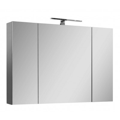 Шафа навісна дзеркальна ЗШ Атлас 100 сіра (07035)