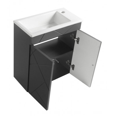 Тумба Аура Т-1 з умивальником Atria 50 графіт підвісна (04001) Тумба Аура Т-1 з умивальником Atria 50 графіт підвісна (04001)