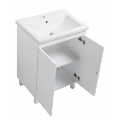 Тумба Аура Т-1 з умивальником Комо 60 біла (04010) Тумба Аура Т-1 з умивальником Комо 60 біла (04010)