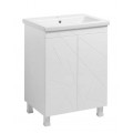 Тумба Аура Т-1 з умивальником Комо 60 біла (04010) Тумба Аура Т-1 з умивальником Комо 60 біла (04010)