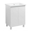 Тумба Аура Т-1 з умивальником Космополіт 60 біла (04018) Тумба Аура Т-1 з умивальником Космополіт 60 біла (04018)