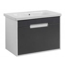 Тумба Петра ТП-2 з умивальником Еліз 80 підвісна Д білий корпус (06001)