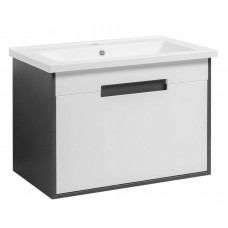 Тумба Петра ТП-2 з умивальником Космополіт 80 підвісна Д графітовий корпус (06004)
