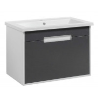 Тумба Петра ТП-2 з умивальником Космополіт 80 підвісна Д білий корпус (06005)