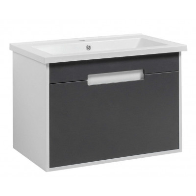 Тумба Петра ТП-2 з умивальником Космополіт 80 підвісна Д білий корпус (06005)