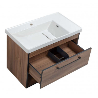 Тумба Хілтон Т-3 з умивальником Концепт 80 з дотягом, підвісна (05001)