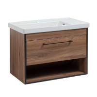 Тумба Хілтон Т-3 з умивальником Концепт 80 з дотягом, підвісна (05001)