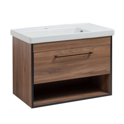 Тумба Хілтон Т-3 з умивальником Концепт 80 з дотягом, підвісна (05001)