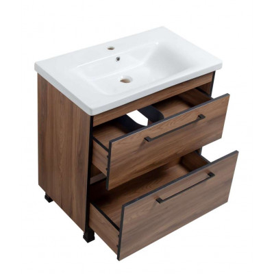 Тумба Хілтон Т-8 з умивальником Еліз 80 з дотягом (05007) Тумба Хілтон Т-8 з умивальником Еліз 80 з дотягом (05007)