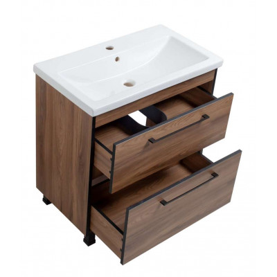 Тумба Хілтон Т-8 з умивальником Комо 80 з дотягом (05011) Тумба Хілтон Т-8 з умивальником Комо 80 з дотягом (05011)