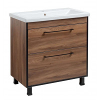 Тумба Хілтон Т-8 з умивальником Комо 80 з дотягом (05011)