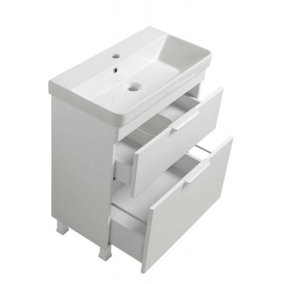 Тумба Монако Т-8 з умивальником Oliver 70 біла (02000) Тумба Монако Т-8 з умивальником Oliver 70 біла (02000)