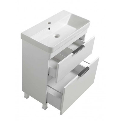 Тумба Монако Т-8 з умивальником Oliver 70 біла (02000) Тумба Монако Т-8 з умивальником Oliver 70 біла (02000)