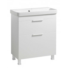 Тумба Монако Т-8 з умивальником Oliver 70 біла (02000)