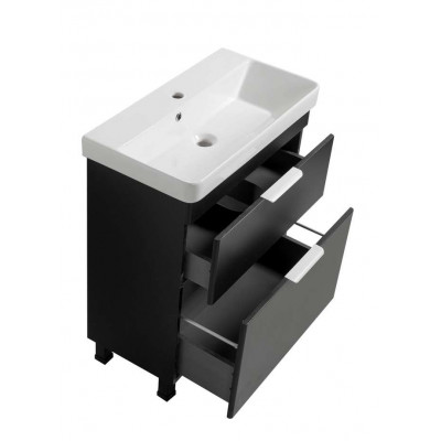 Тумба Монако Т-8 з умивальником Oliver 70 чорна (02002) Тумба Монако Т-8 з умивальником Oliver 70 чорна (02002)