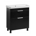 Тумба Монако Т-8 з умивальником Oliver 70 чорна (02002) Тумба Монако Т-8 з умивальником Oliver 70 чорна (02002)