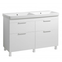 Тумба Монако Т-8 з умивальником Oliver 120 біла (02004)