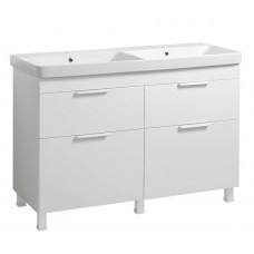 Тумба Монако Т-8 з умивальником Oliver 120 біла (02004)