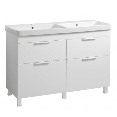 Тумба Монако Т-8 з умивальником Oliver 120 біла (02004)