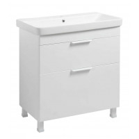 Тумба Монако Т-8 з умивальником Олівер 80 біла (02010)