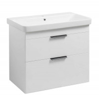 Тумба Монако Т-8 з умивальником Олівер 80 підвісна біла (02011)