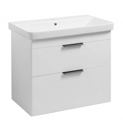 Тумба Монако Т-8 з умивальником Олівер 60 біла підвісна (02007)