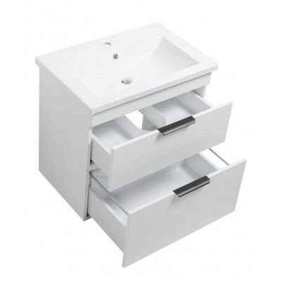 Тумба Монако Т-8 з умивальником Космополіт 70 підвісна біла (02015) Тумба Монако Т-8 з умивальником Космополіт 70 підвісна біла (02015)