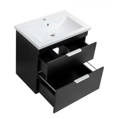 Тумба Монако Т-8 з умивальником Космополіт 70 підвісна чорна (02017) Тумба Монако Т-8 з умивальником Космополіт 70 підвісна чорна (02017)