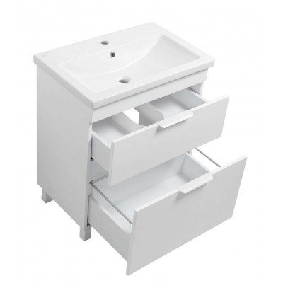 Тумба Монако Т-8 з умивальником Комо 70 біла (02018)