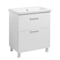 Тумба Монако Т-8 з умивальником Комо 70 біла (02018)