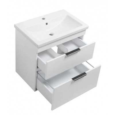 Тумба Монако Т-8 з умивальником Комо 70 підвісна біла (02019) Тумба Монако Т-8 з умивальником Комо 70 підвісна біла (02019)