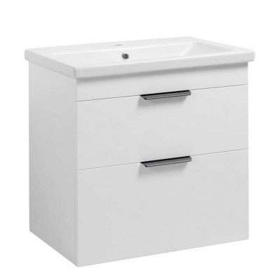 Тумба Монако Т-8 з умивальником Комо 70 підвісна біла (02019)