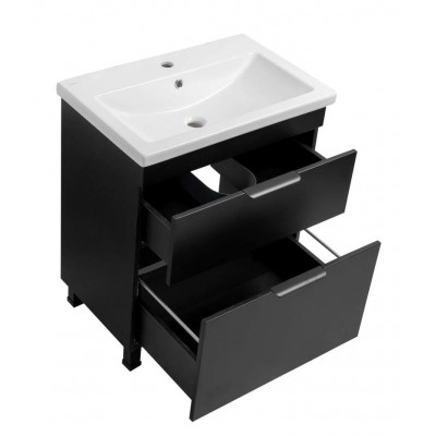 Тумба Монако Т-8 з умивальником Комо 70 чорна (02020) Тумба Монако Т-8 з умивальником Комо 70 чорна (02020)