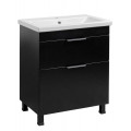 Тумба Монако Т-8 з умивальником Комо 70 чорна (02020) Тумба Монако Т-8 з умивальником Комо 70 чорна (02020)